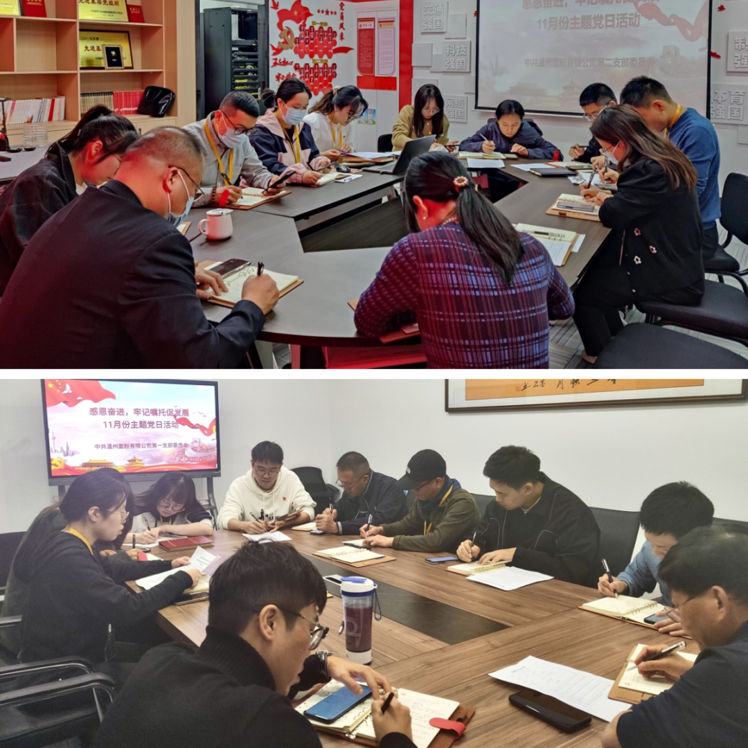 感恩奮進(jìn)，牢記囑托促發(fā)展丨面粉公司開展11月份主題黨日活動(dòng)